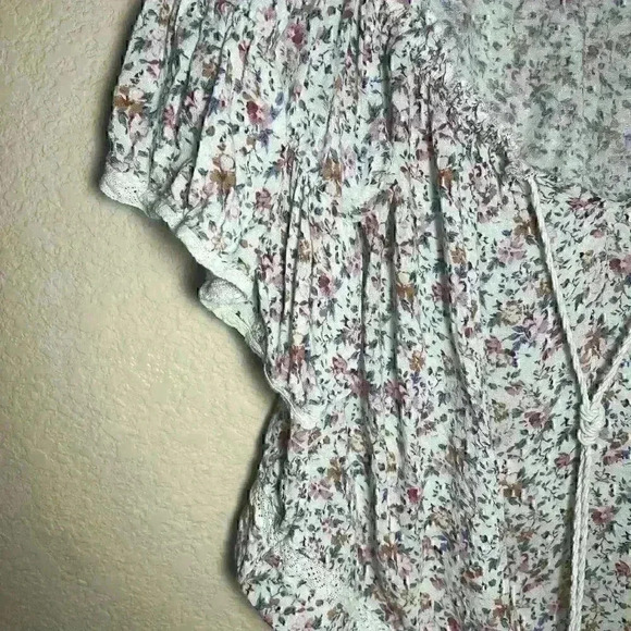 American Eagle cropped boho blouse size s - Picture 2 of 5
